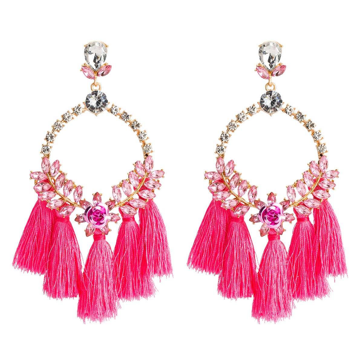 Gizelle Hoops Pink