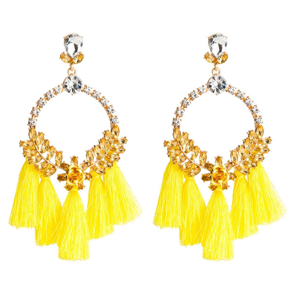 Gizelle Hoops Yellow